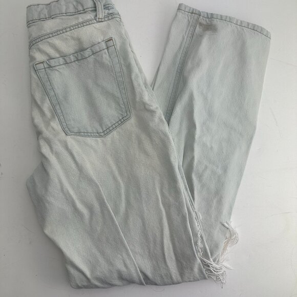 Wild Fable Women's High-Rise 90s Relaxed Straight Dad Jeans Size 2 Light Blue - Picture 2 of 7